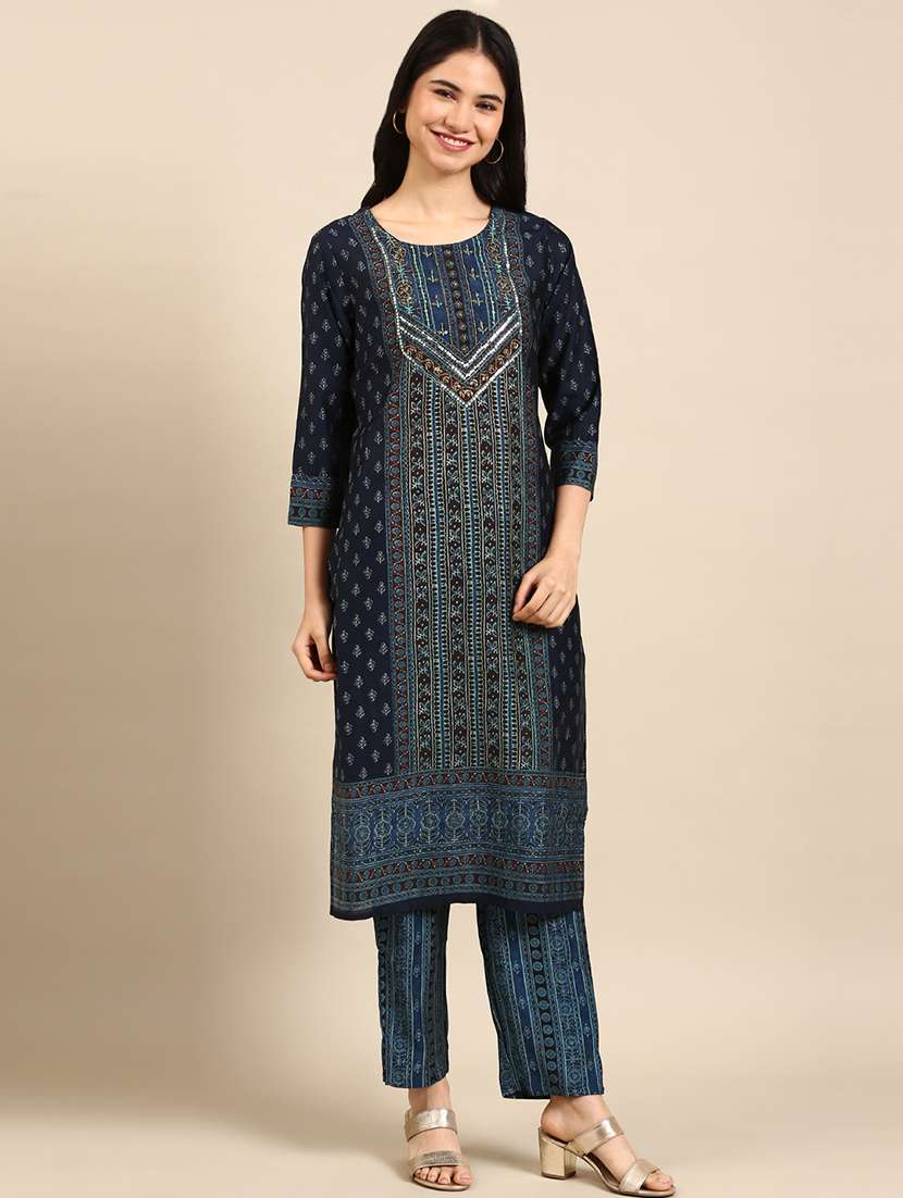 women printed kurta pant with dupatta set - 18591206 -  Zoom Image - 0