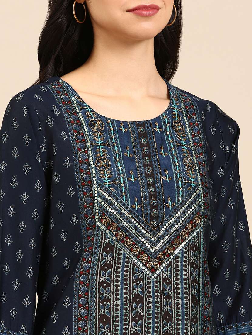 women printed kurta pant with dupatta set - 18591206 - Standard Image - 4