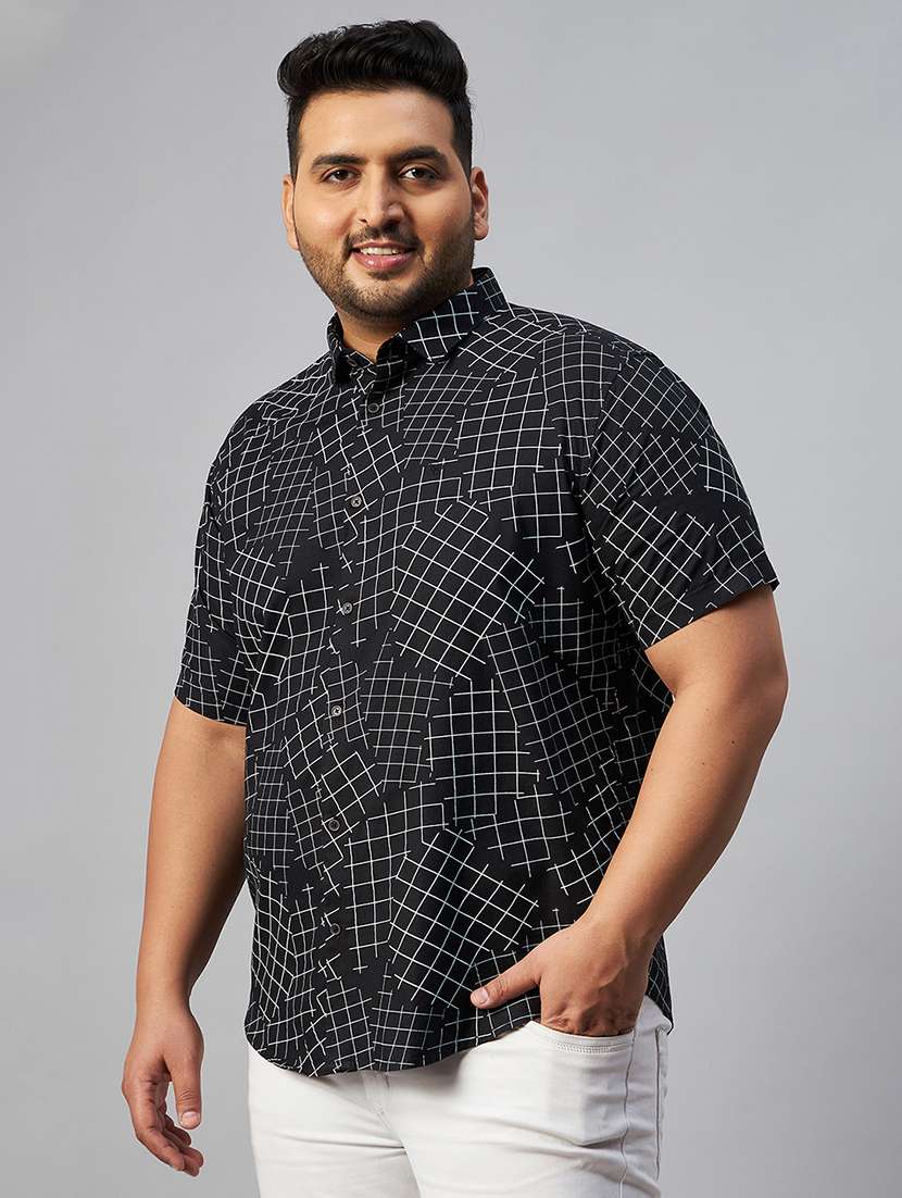 mens geometric casual shirt - 18591306 -  Standard Image - 1
