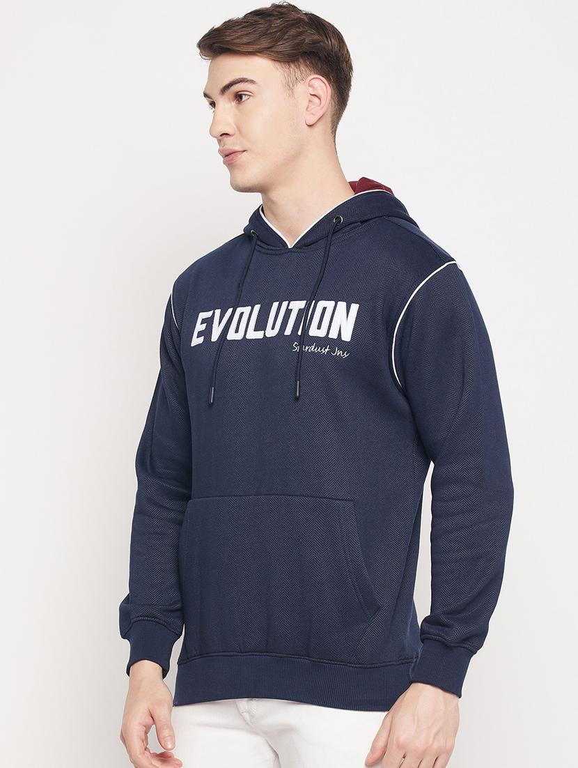 hooded chest print sweatshirt - 18591532 -  Standard Image - 1