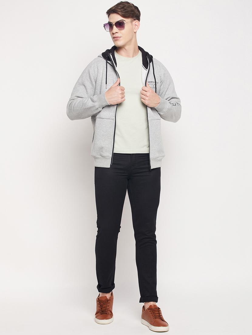 hooded chest print sweatshirt - 18591537 - Standard Image - 4