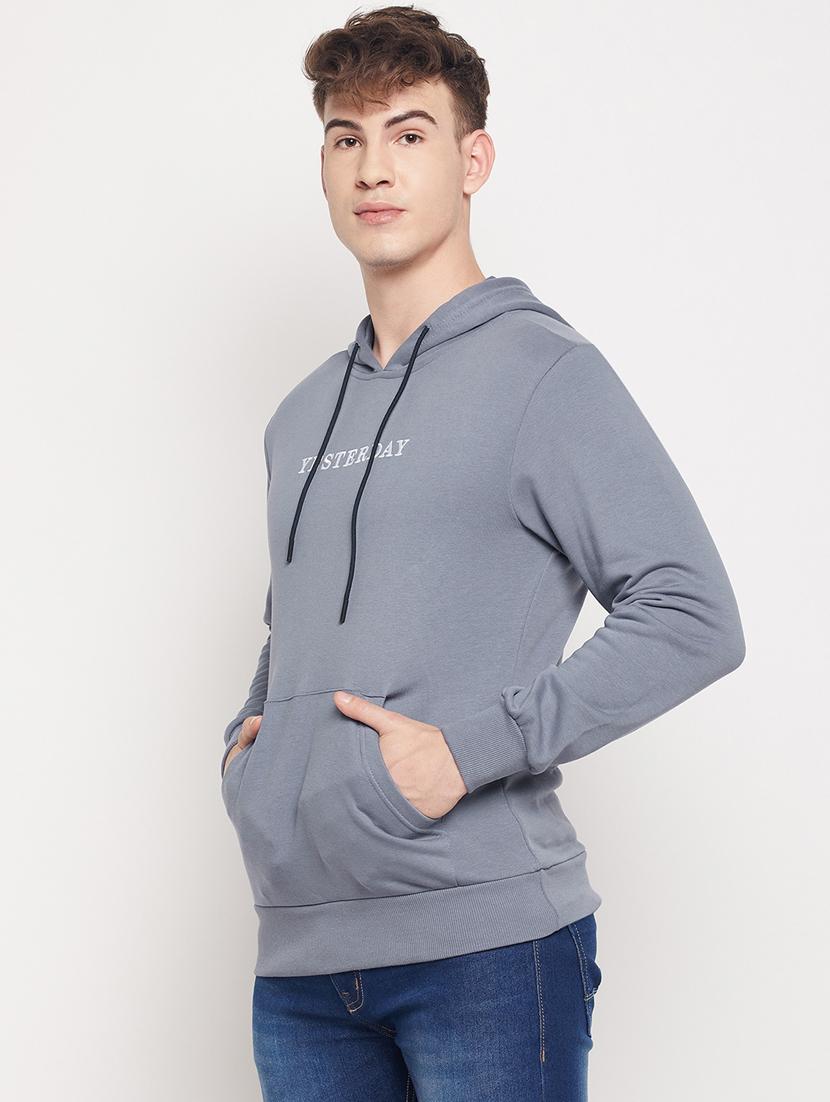 hooded chest print sweatshirt - 18591539 -  Standard Image - 1