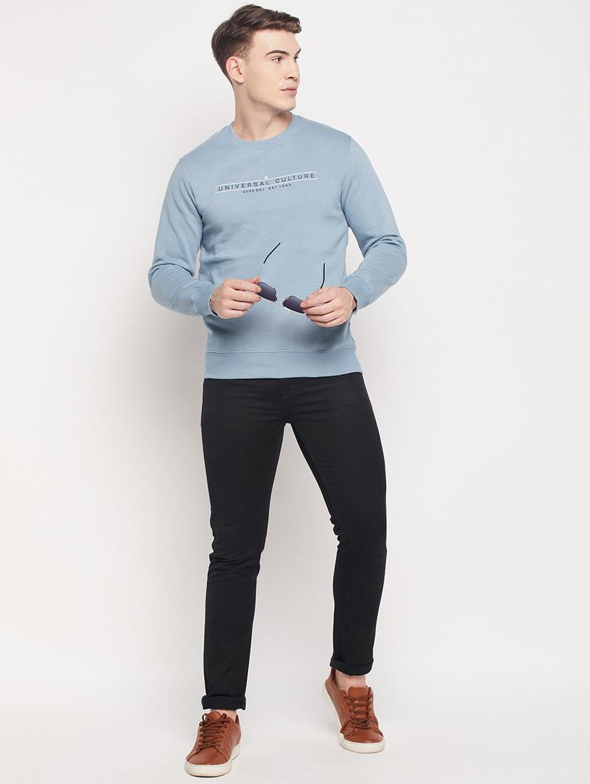 crew neck chest print sweatshirt - 18591544 - Standard Image - 4