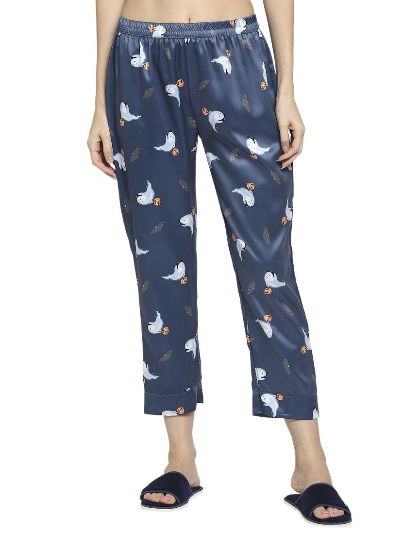 shirt collar printed nightwear pajama set - 18591761 - Standard Image - 4