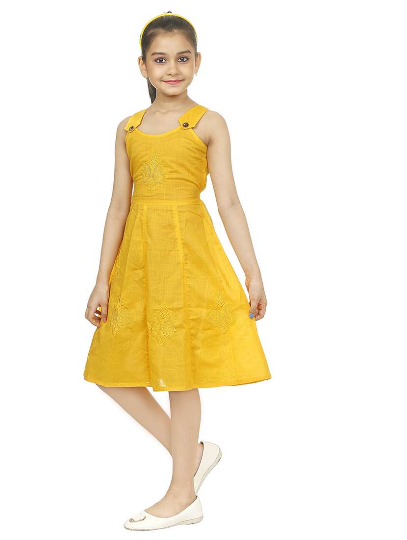 girls round neck sleeveless frock - 18591873 -  Standard Image - 1
