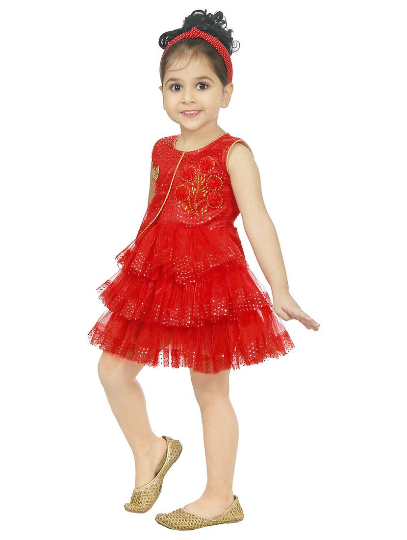girls round neck sleeveless frock - 18591921 -  Standard Image - 1