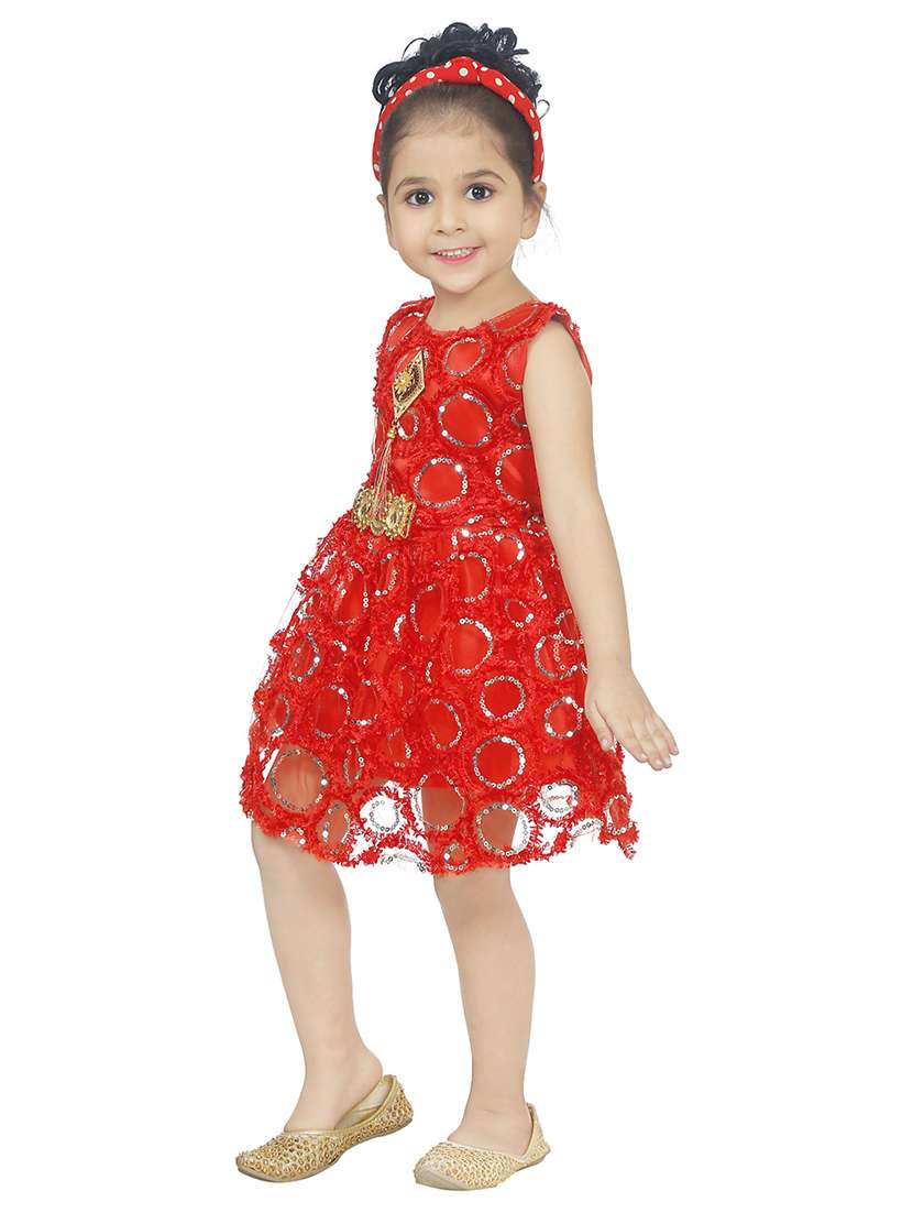 girls round neck sleeveless frock - 18591924 -  Standard Image - 1