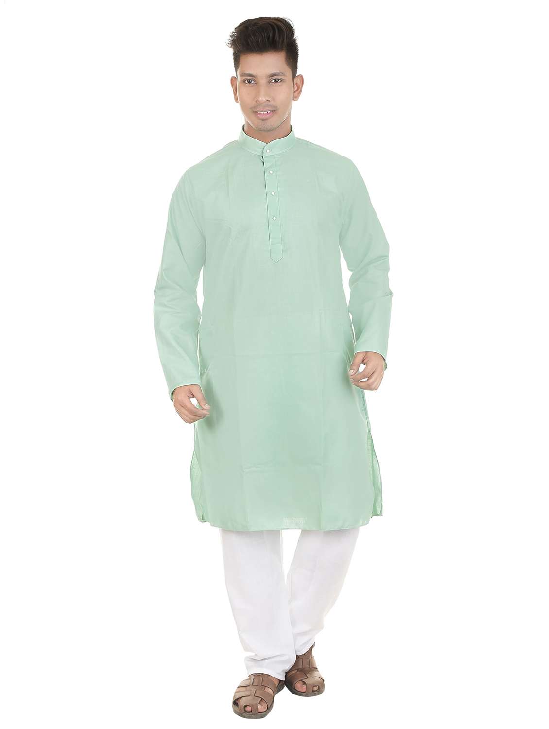 solid kurta pyjama set