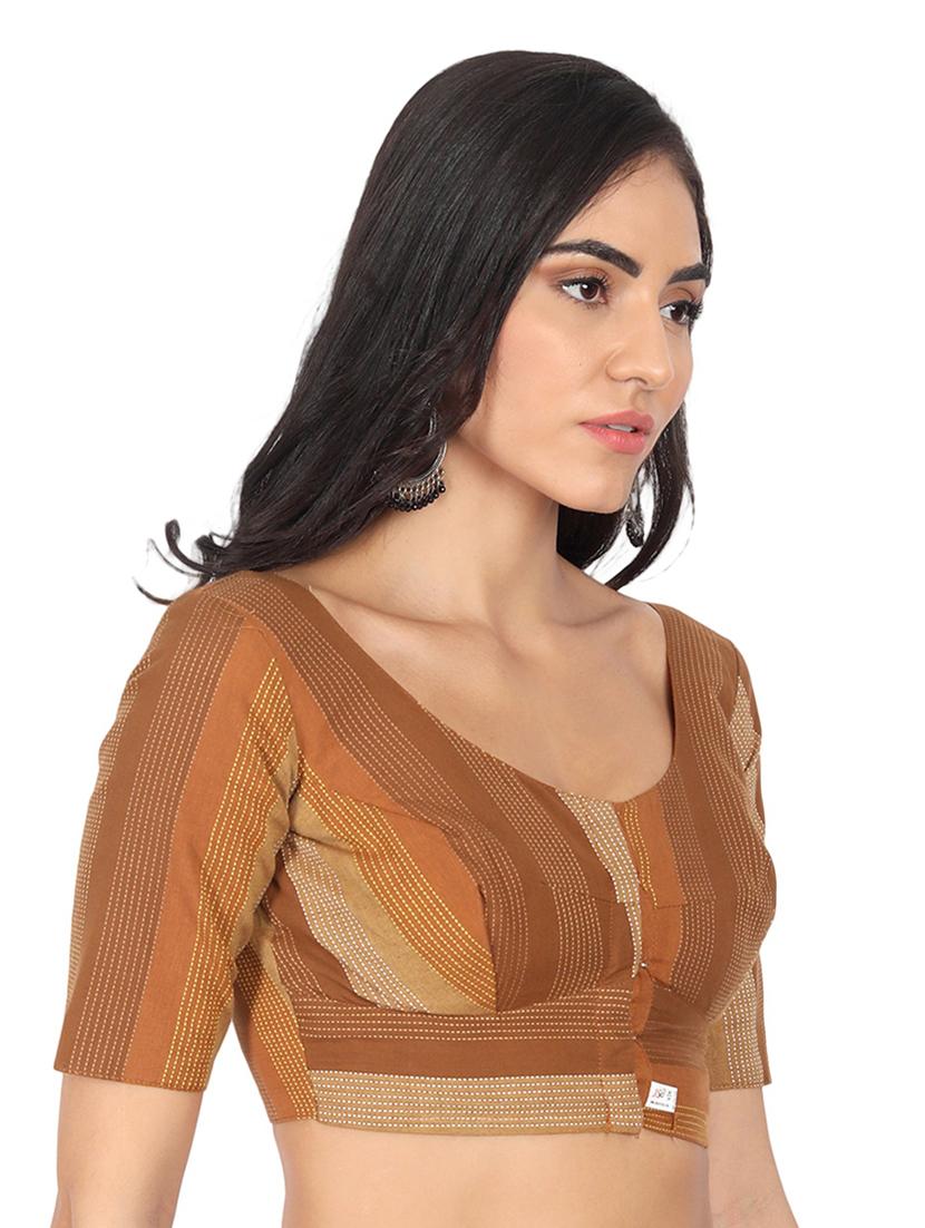 self design brocade blouse - 18592077 -  Standard Image - 1