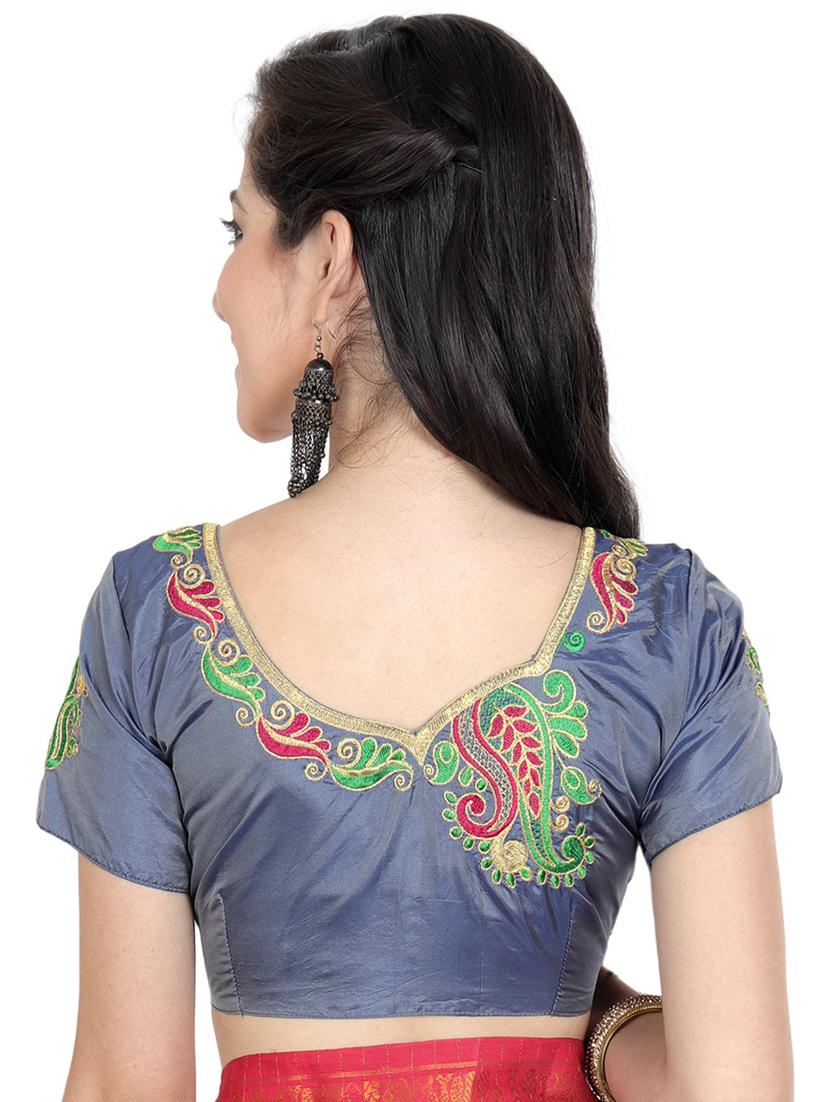 self design embroidered blouse - 18592154 - Standard Image - 1