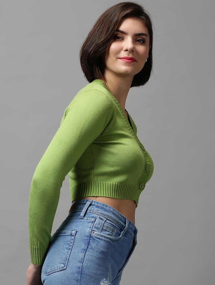 v neck solid wool cardigan - 18592454 -  Standard Image - 1