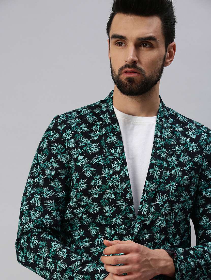 printed single breasted casual blazer - 18593124 -  Standard Image - 4