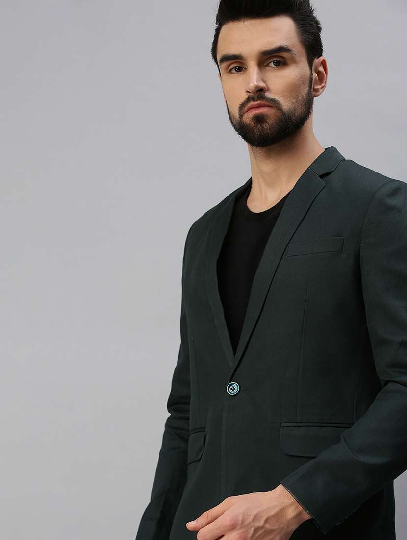 solid single breasted casual blazer - 18593134 -  Standard Image - 4