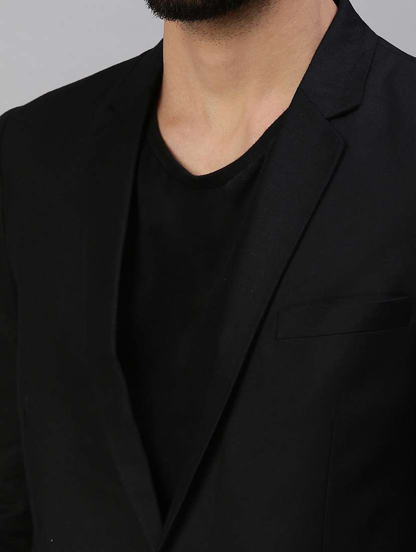 solid single breasted casual blazer - 18593135 -  Standard Image - 4