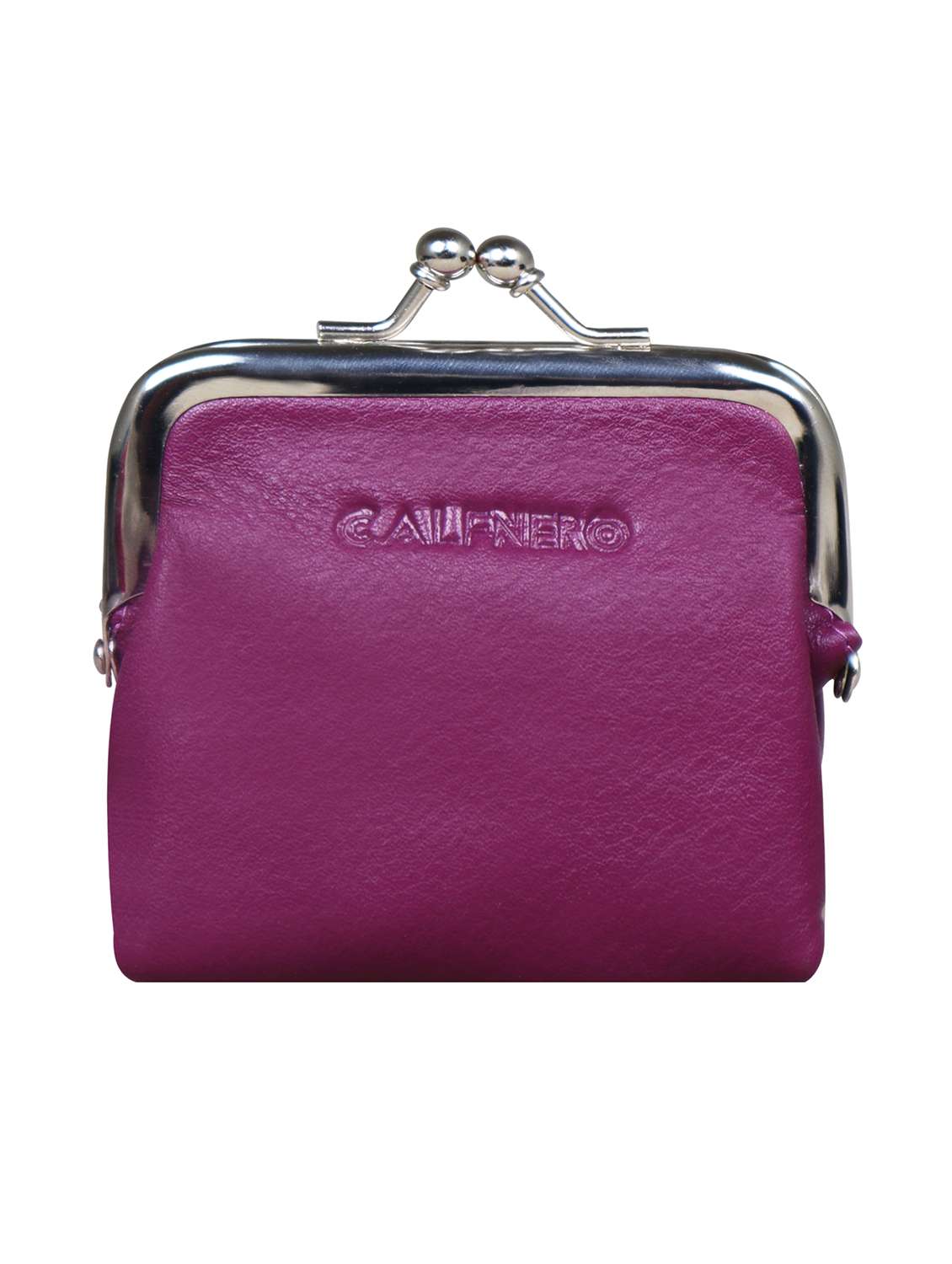 purple leather wallet