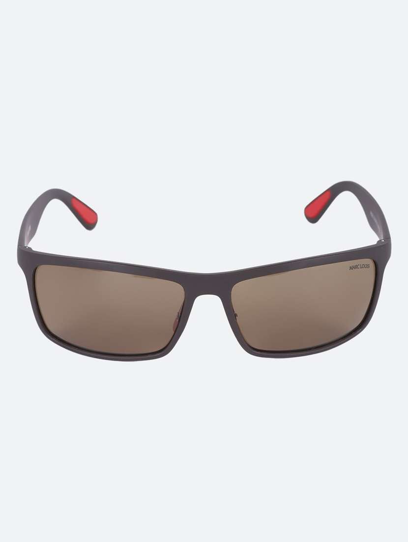 men rectangle brown sunglasses