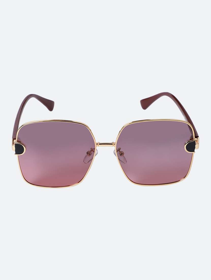 men square pink sunglasses