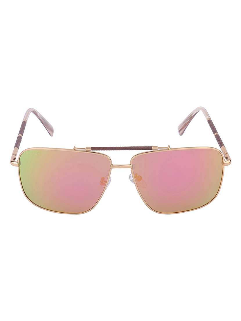 men square pink sunglasses