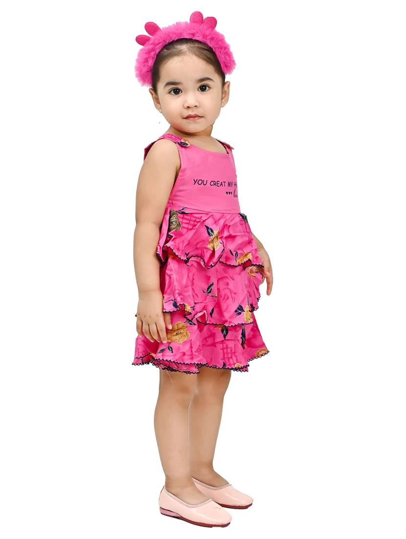 girls round neck sleeveless frock - 18593696 -  Standard Image - 1