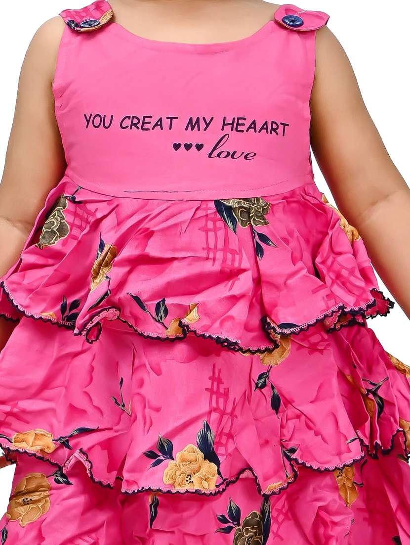 girls round neck sleeveless frock - 18593696 -  Standard Image - 4
