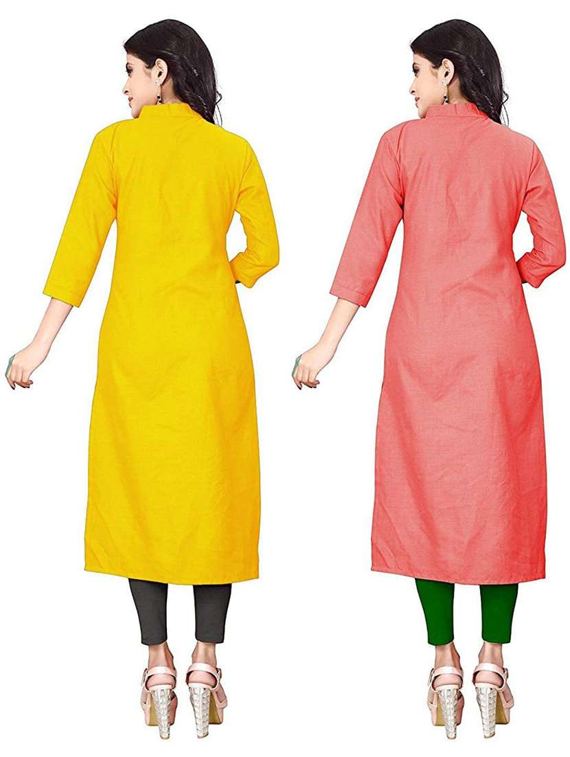 women's straight kurta - 18594544 - Standard Image - 1