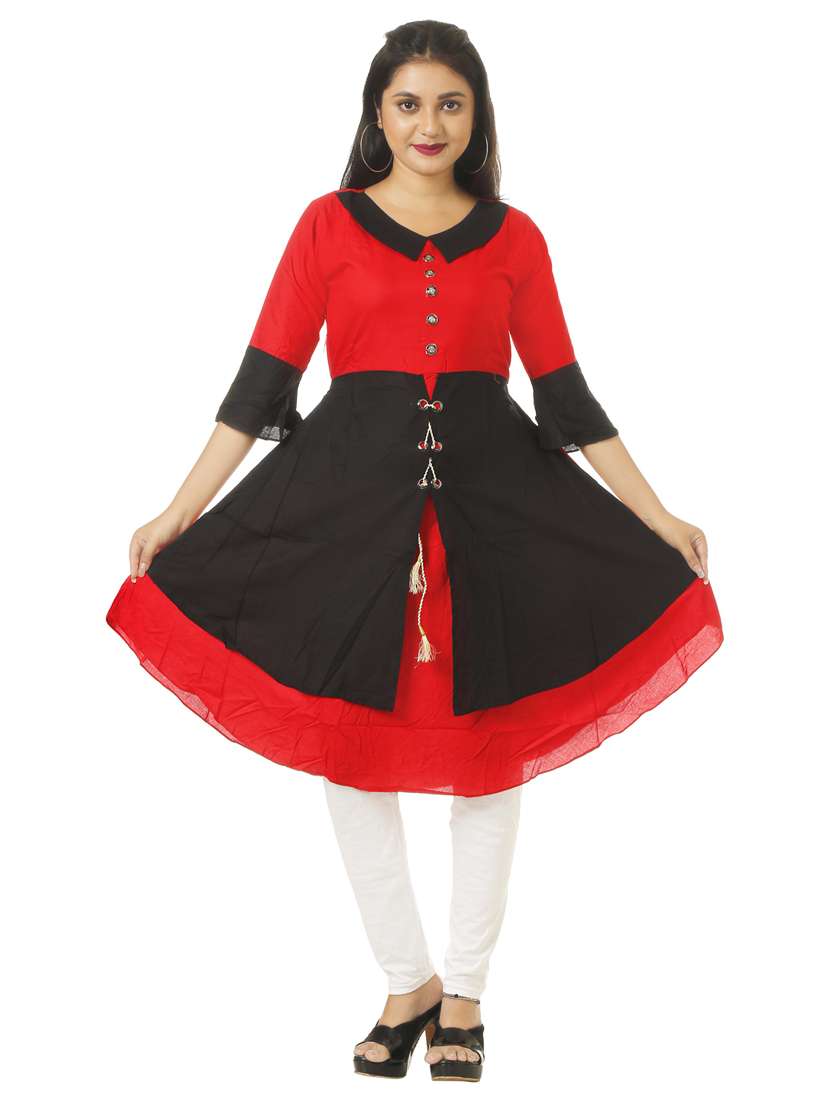 women's layered kurta