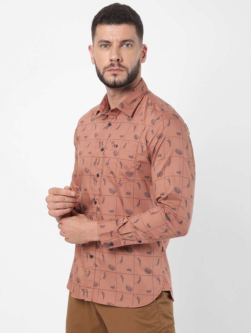 mens leaf print casual shirt - 18594766 -  Standard Image - 1