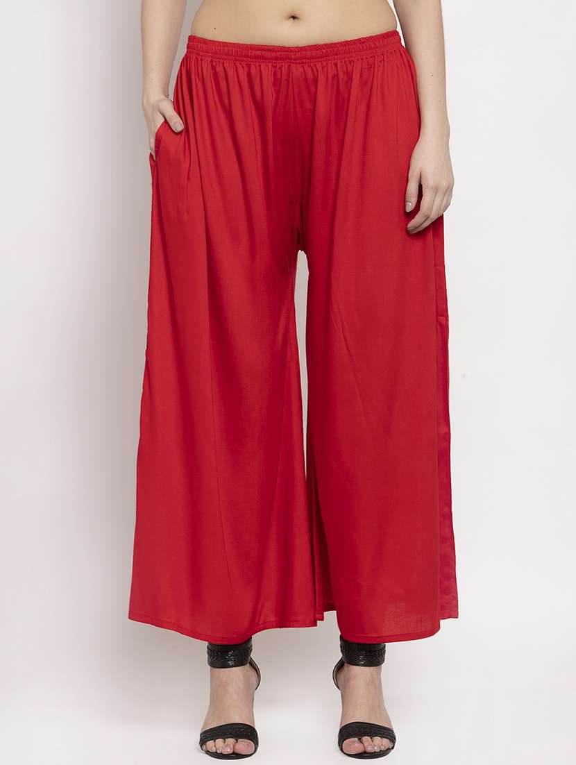 combo of 2 rayon palazzo - 18595326 -  Standard Image - 1