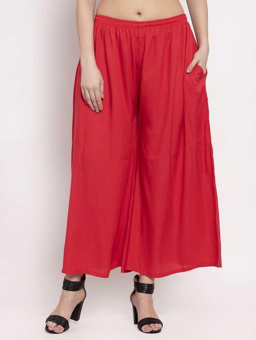 combo of 2 rayon palazzo - 18595339 -  Standard Image - 1