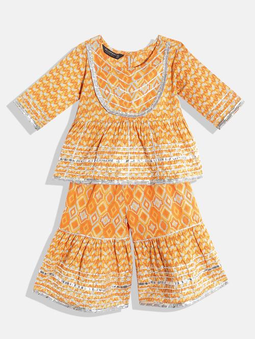 printed kurta sharara set - 18601466 - Standard Image - 0
