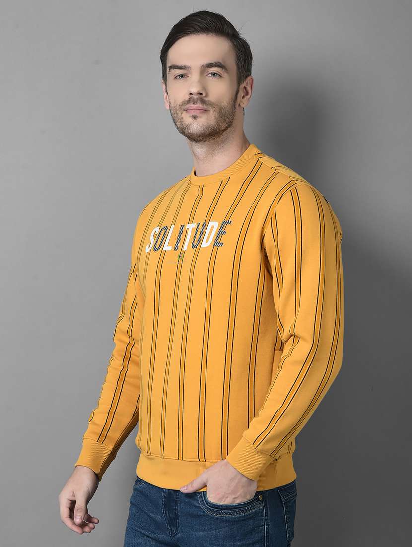 mens striped long sleeve sweatshirt - 18601501 - Standard Image - 1