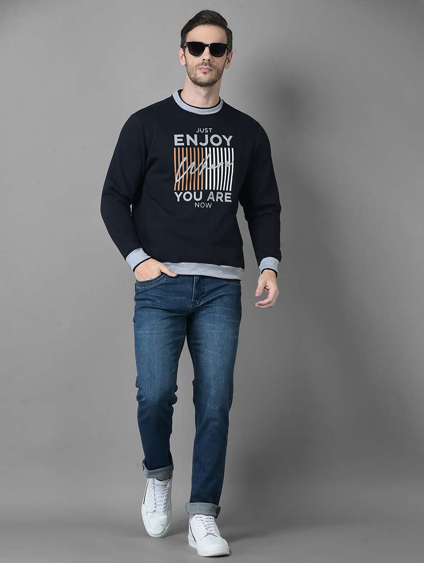 mens front print sweatshirt - 18601503 -  Standard Image - 4
