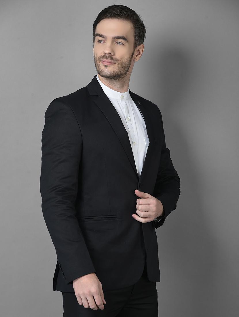 solid single breasted casual blazer - 18601516 - Standard Image - 1