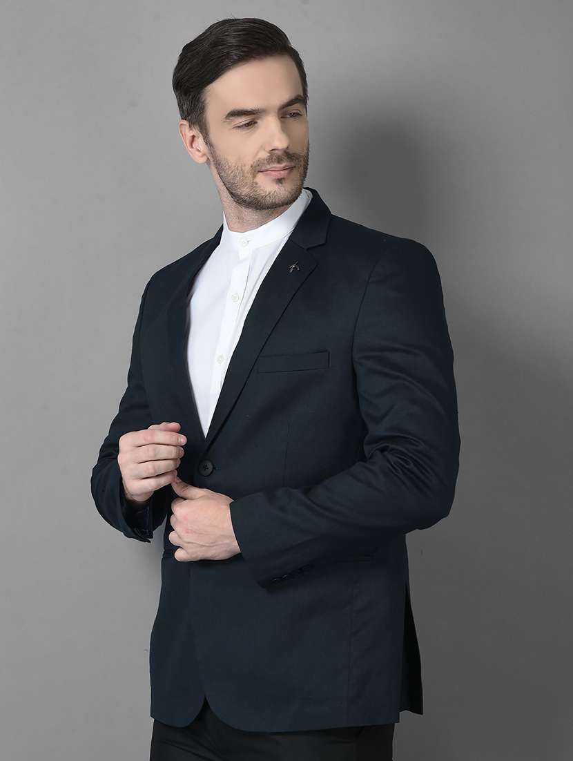 solid single breasted casual blazer - 18601517 -  Standard Image - 1