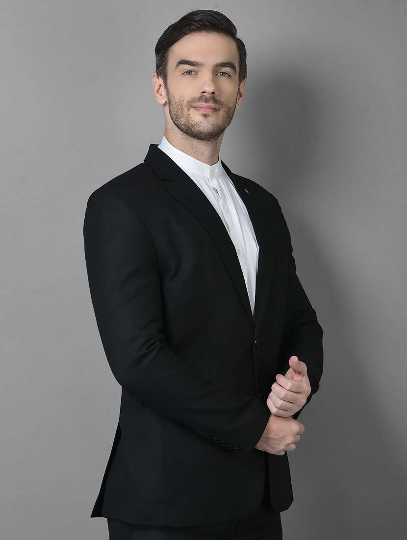 solid single breasted casual blazer - 18601518 -  Standard Image - 1