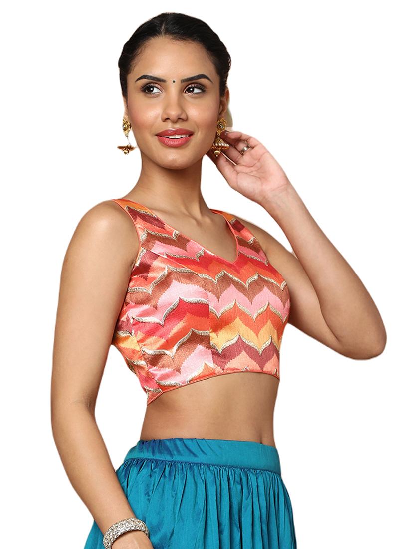 multi colored embroidered blouse - 18601791 - Standard Image - 1