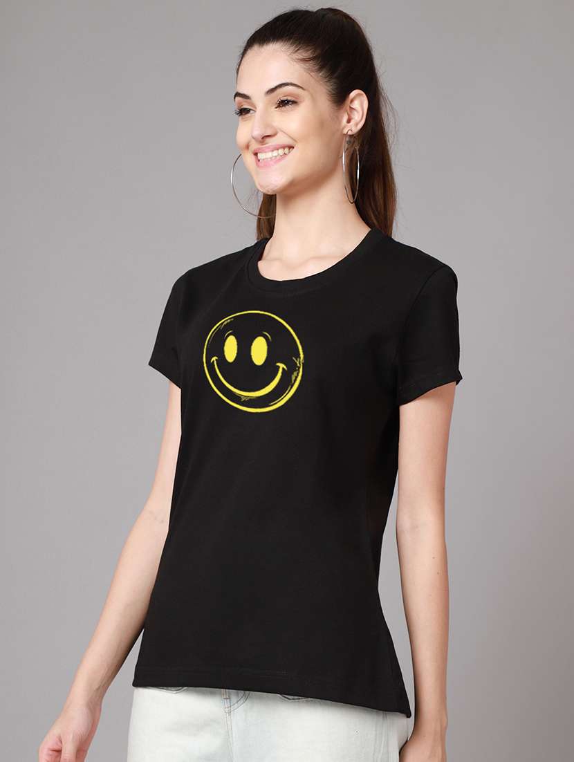 round neck graphic t-shirt - 18601977 - Standard Image - 1
