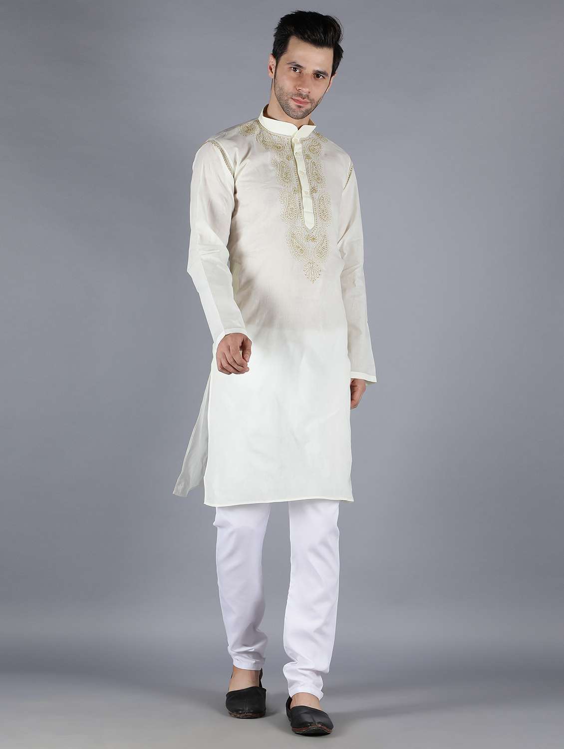 embroidered long kurta