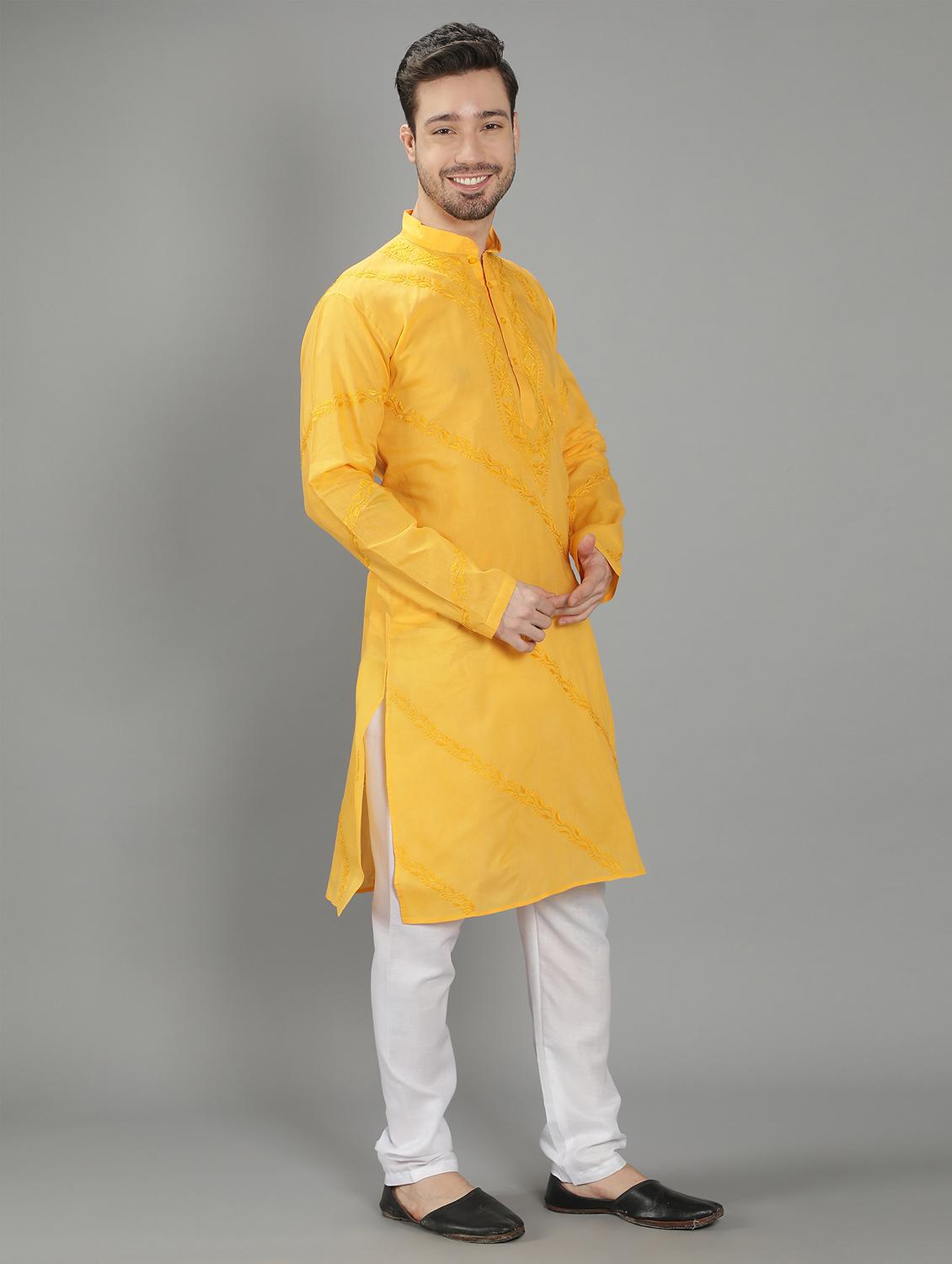 embroidered long kurta - 18602020 - Standard Image - 1