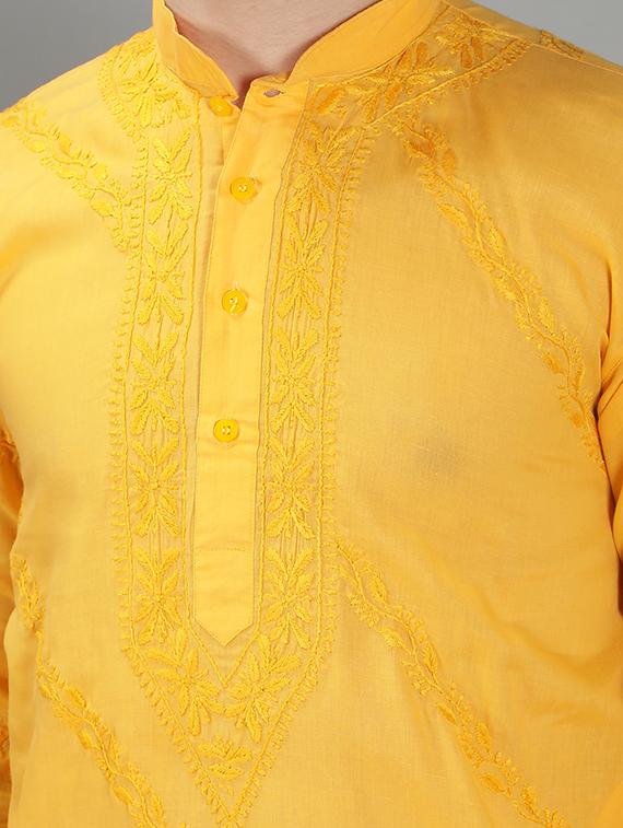 embroidered long kurta - 18602020 - Standard Image - 4