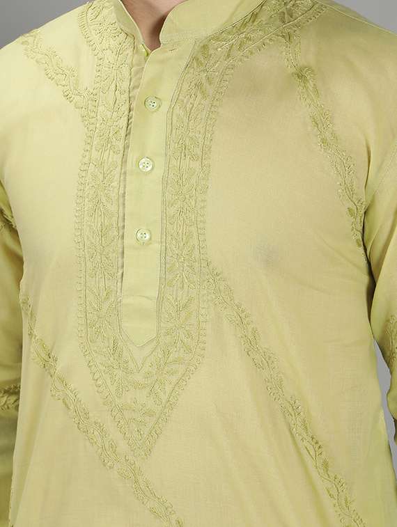 embroidered long kurta - 18602023 -  Standard Image - 4