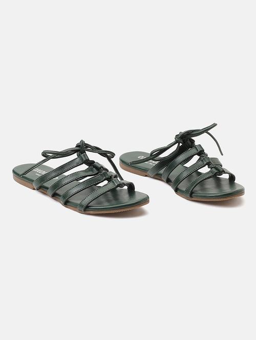 women solid slip on sandal - 18602456 - Standard Image - 0