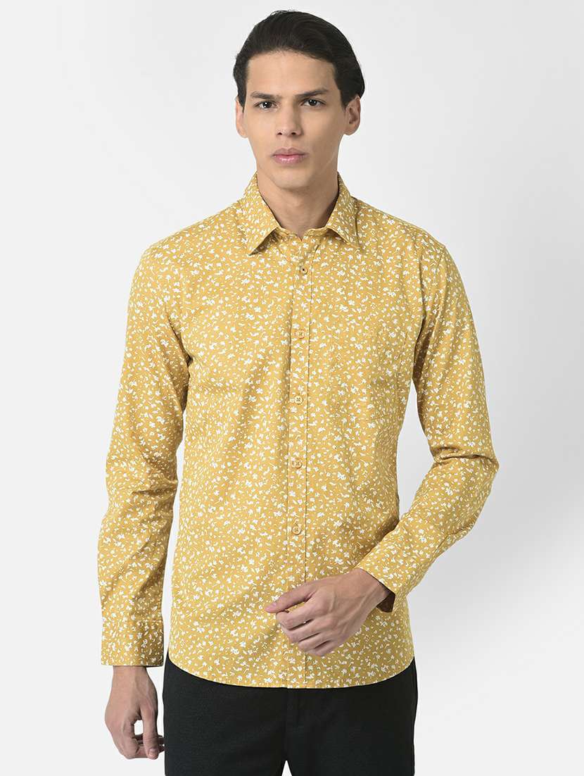 mens printed casual shirt