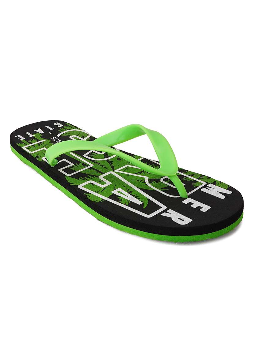 mens printed toe separator slippers