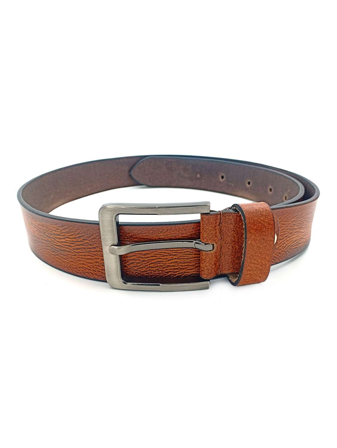brown leather belt