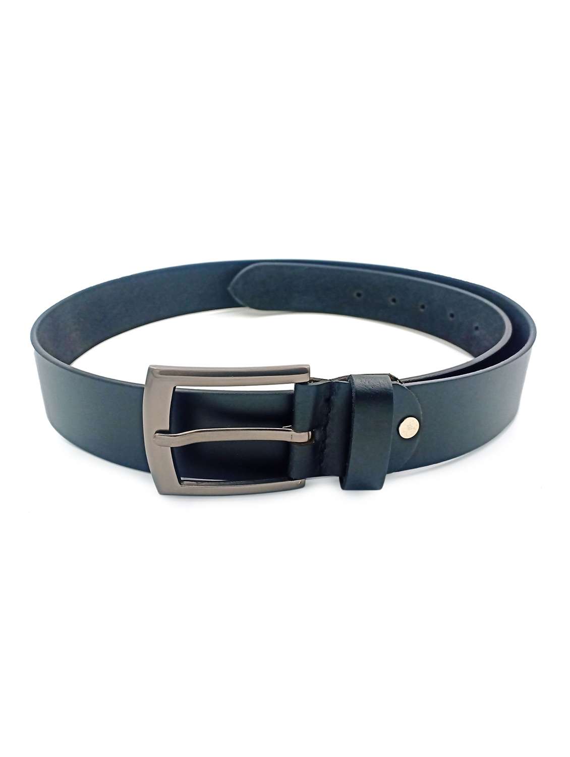 black leather belt