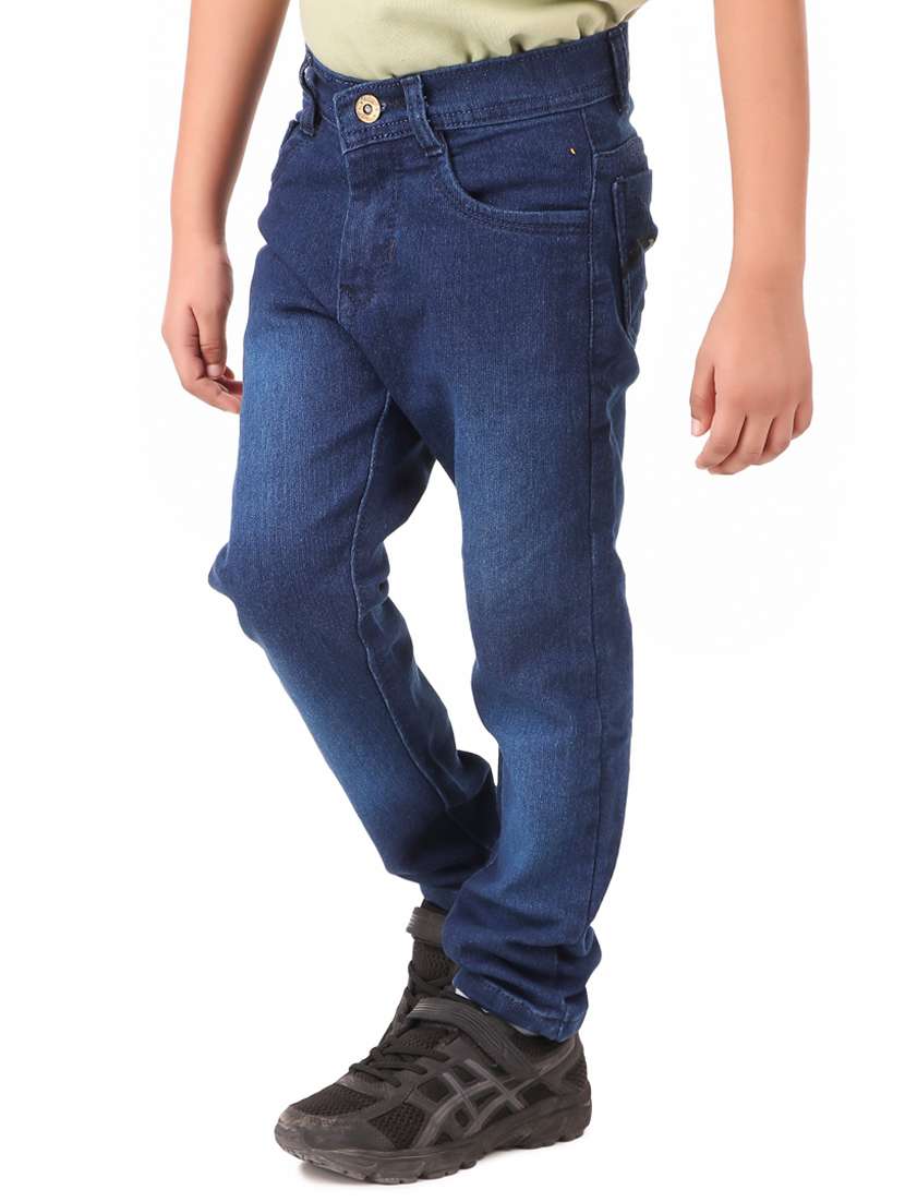 boy's plain slim fit jeans