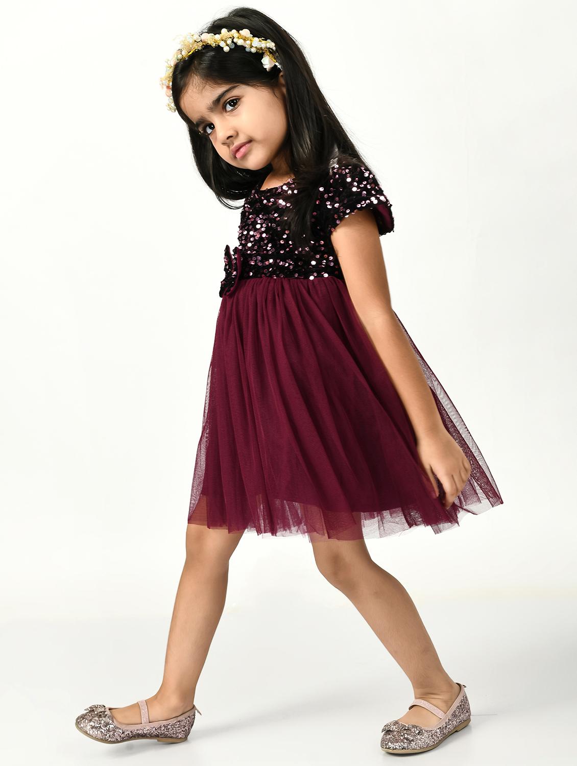 multi colored cotton blend frock - 18604372 -  Standard Image - 1