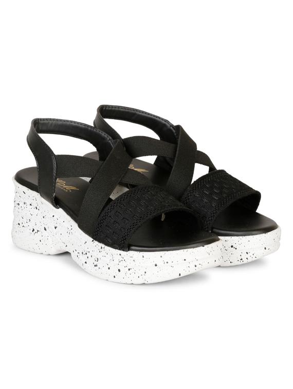 women black one toe wedge - 18606090 - Zoom Image - 0