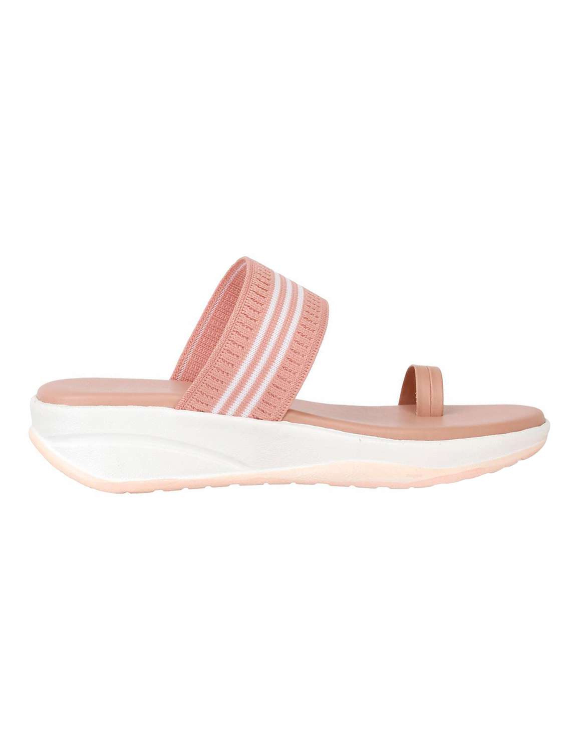 women pink one toe wedge - 18606096 -  Standard Image - 1